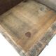 Old wooden workshop drawer