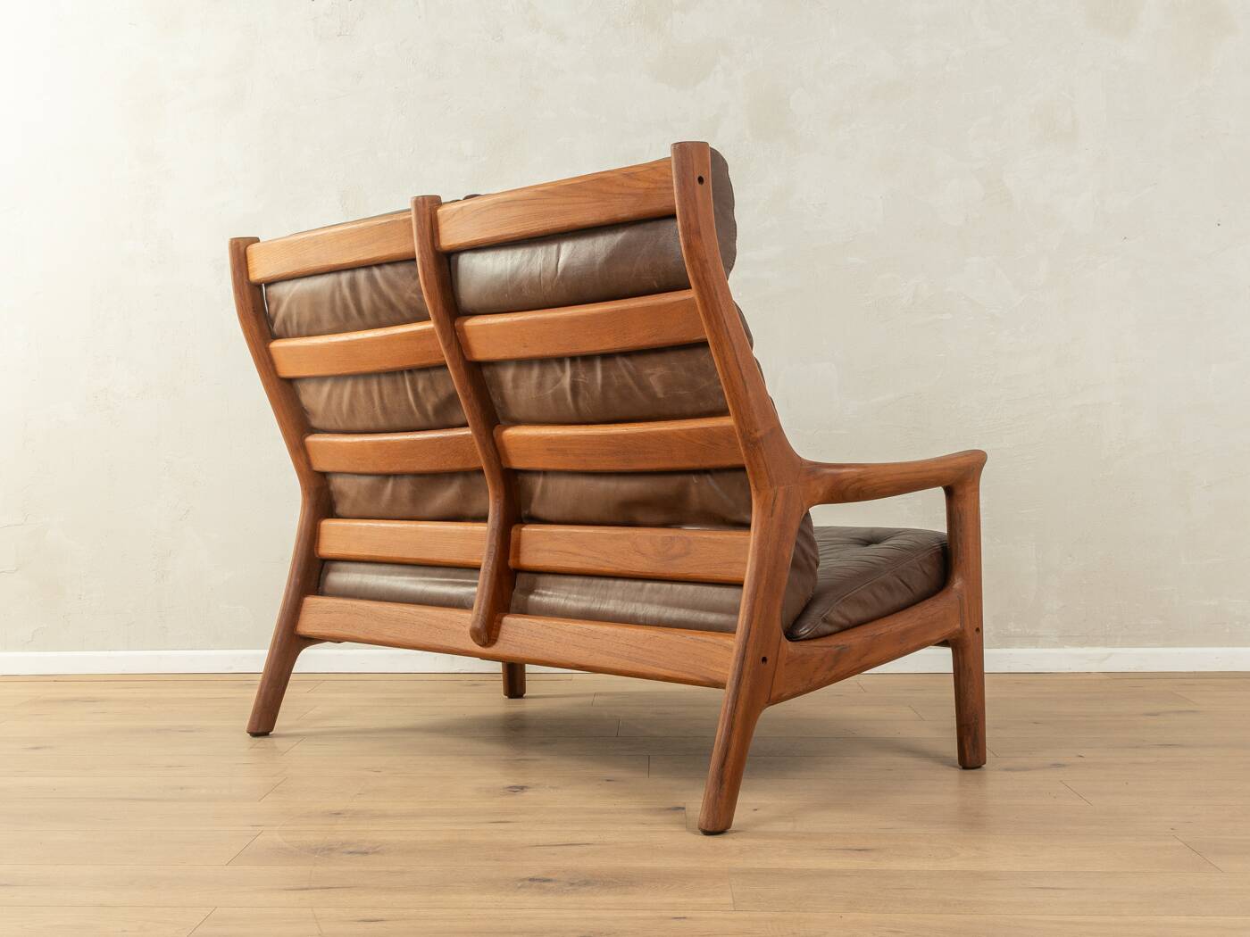 Canapé 2 places en cuir par Georg Thams pour A/S Vejen Polstermøbelfabrik