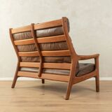 Canapé 2 places en cuir par Georg Thams pour A/S Vejen Polstermøbelfabrik