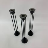 Set of 3 Post Modern candle sticks , 1980's
