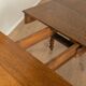 Victorian dining table, around 1840, solid oak, extendable