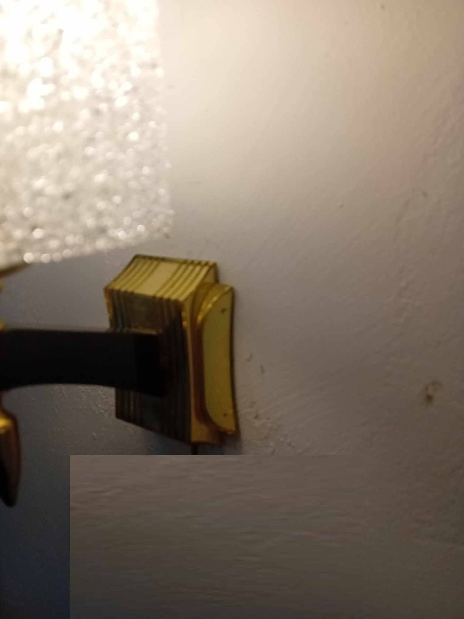 Pair of 1950/60 a wall lights with perspex lampshades