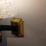 Paire d'appliques 1950/60 avec abat-jour en perspex