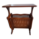 Vintage mahogany magazine rack