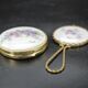 French Limoges porcelain pocket mirror