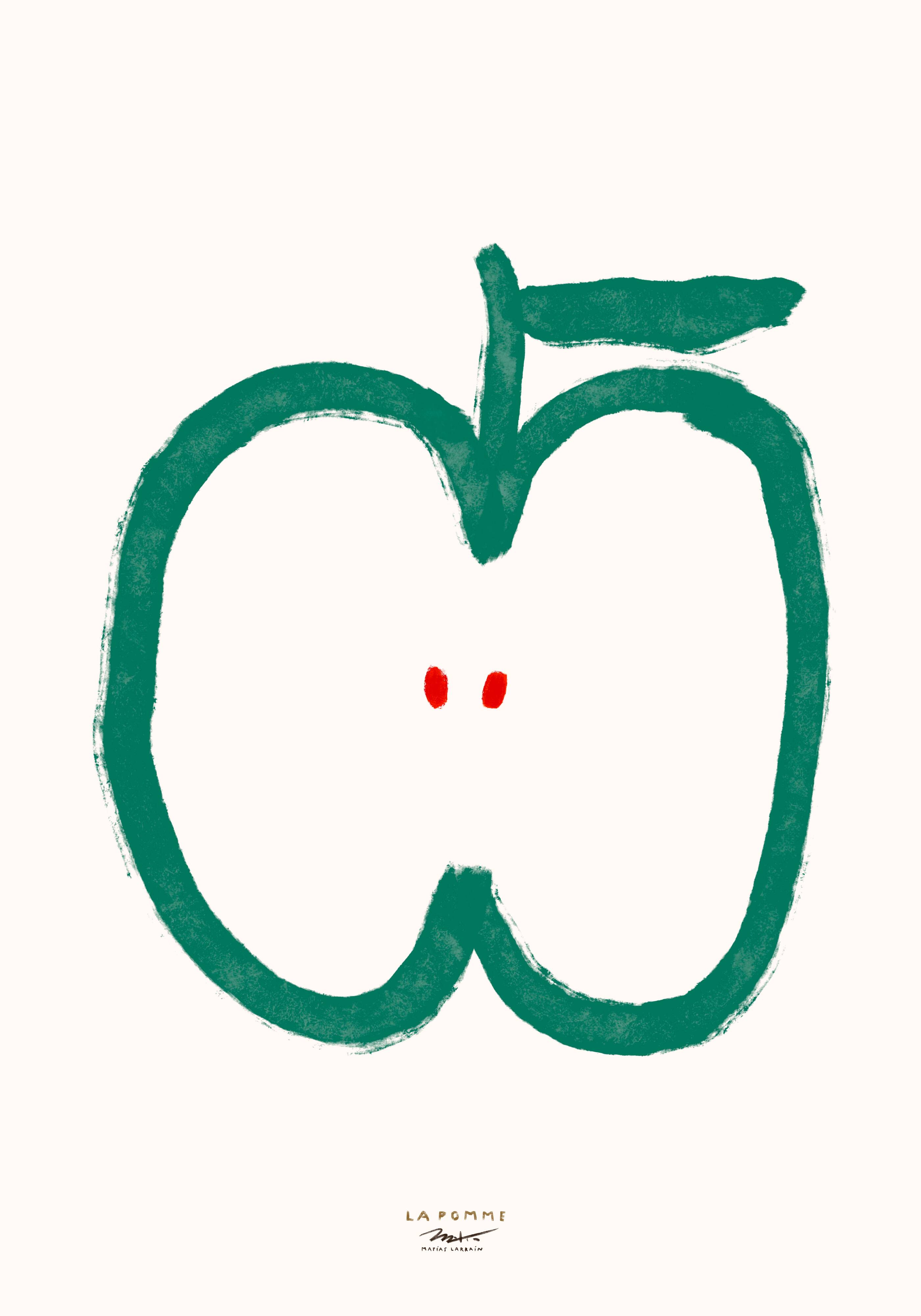 The Apple - wall poster 50x70cm