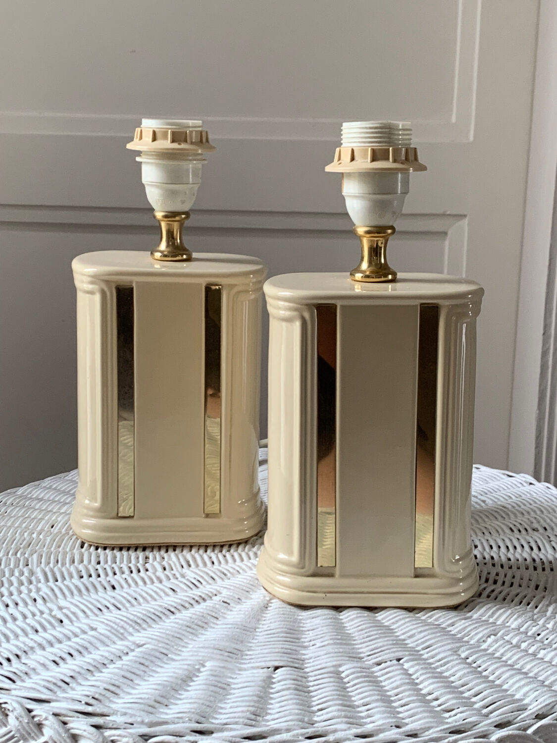 Paire de lampes vintage
