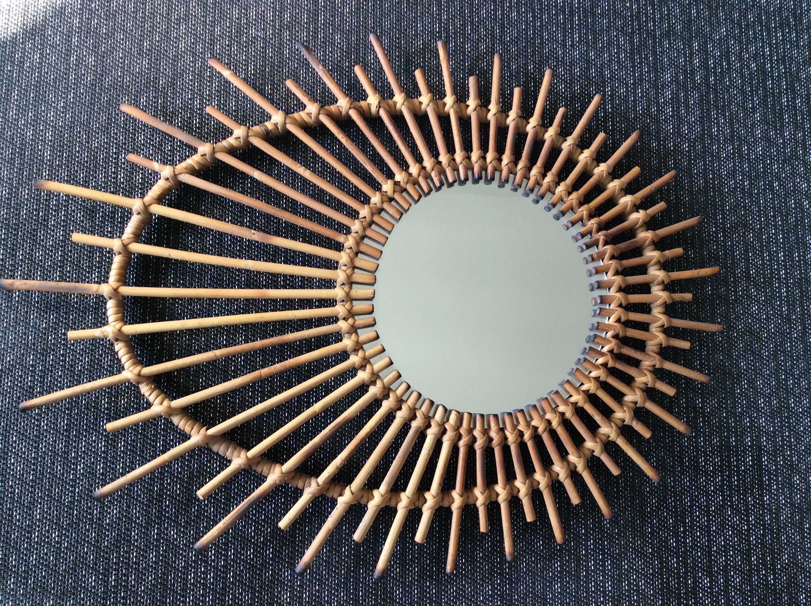 Rattan mirror  72x55cm