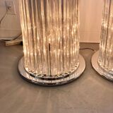Pair of light columns / Murano / 1980s