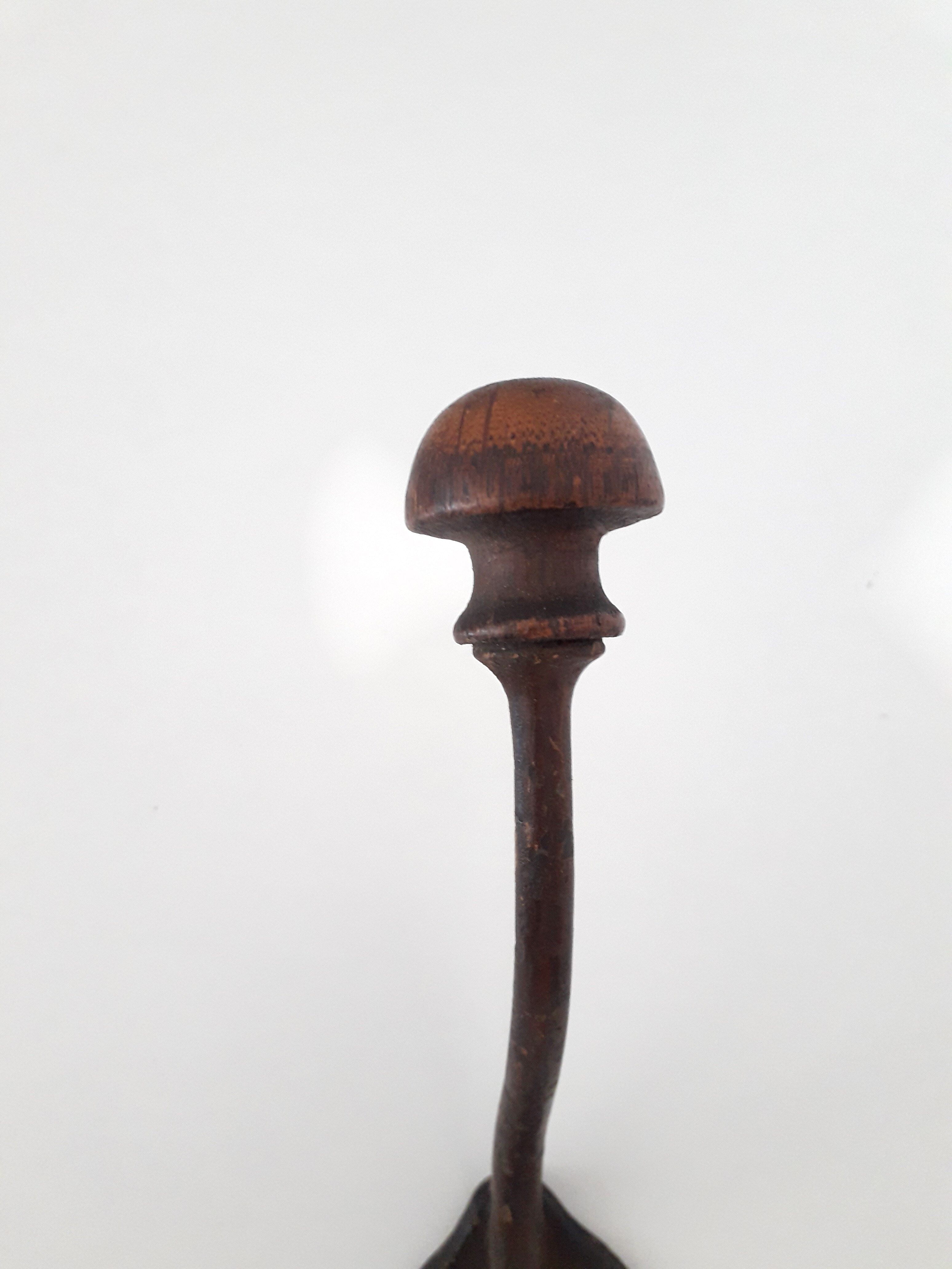 Old wall patère / coat rack - Wood and metal - 1940