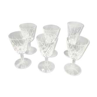 Lot of red wine glasses