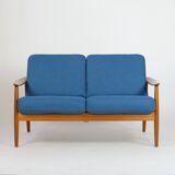 Arne Vodder Canapé 2 places en teck MidCentury 60er Vintage danois