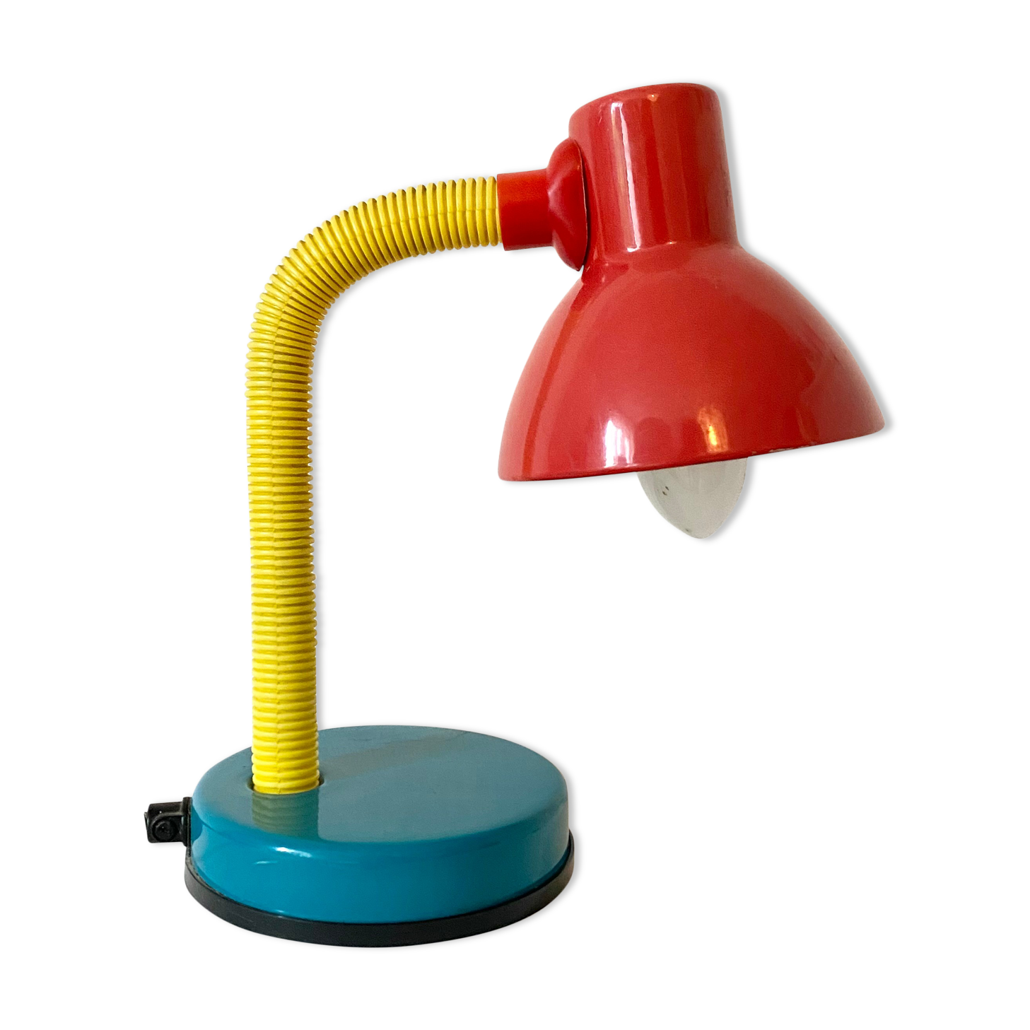 Desk lamp 80s tricolor