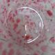 Vide-poche, coupelle en forme de fleur, verre de murano, rose et blanc