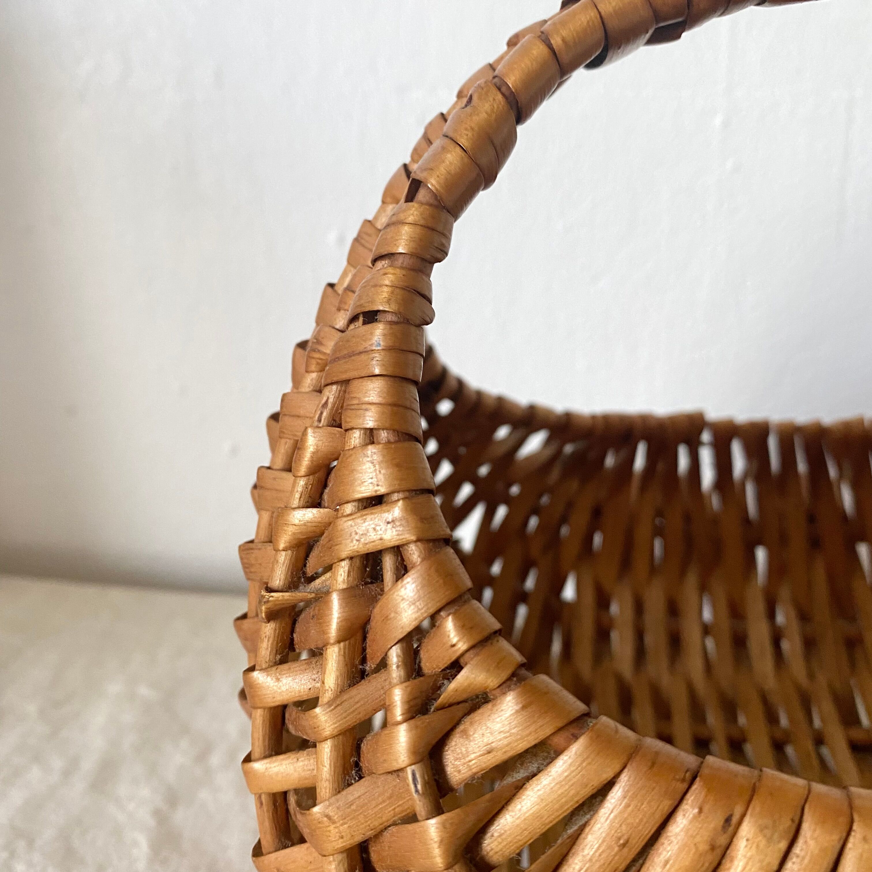 Vintage wicker basket for children