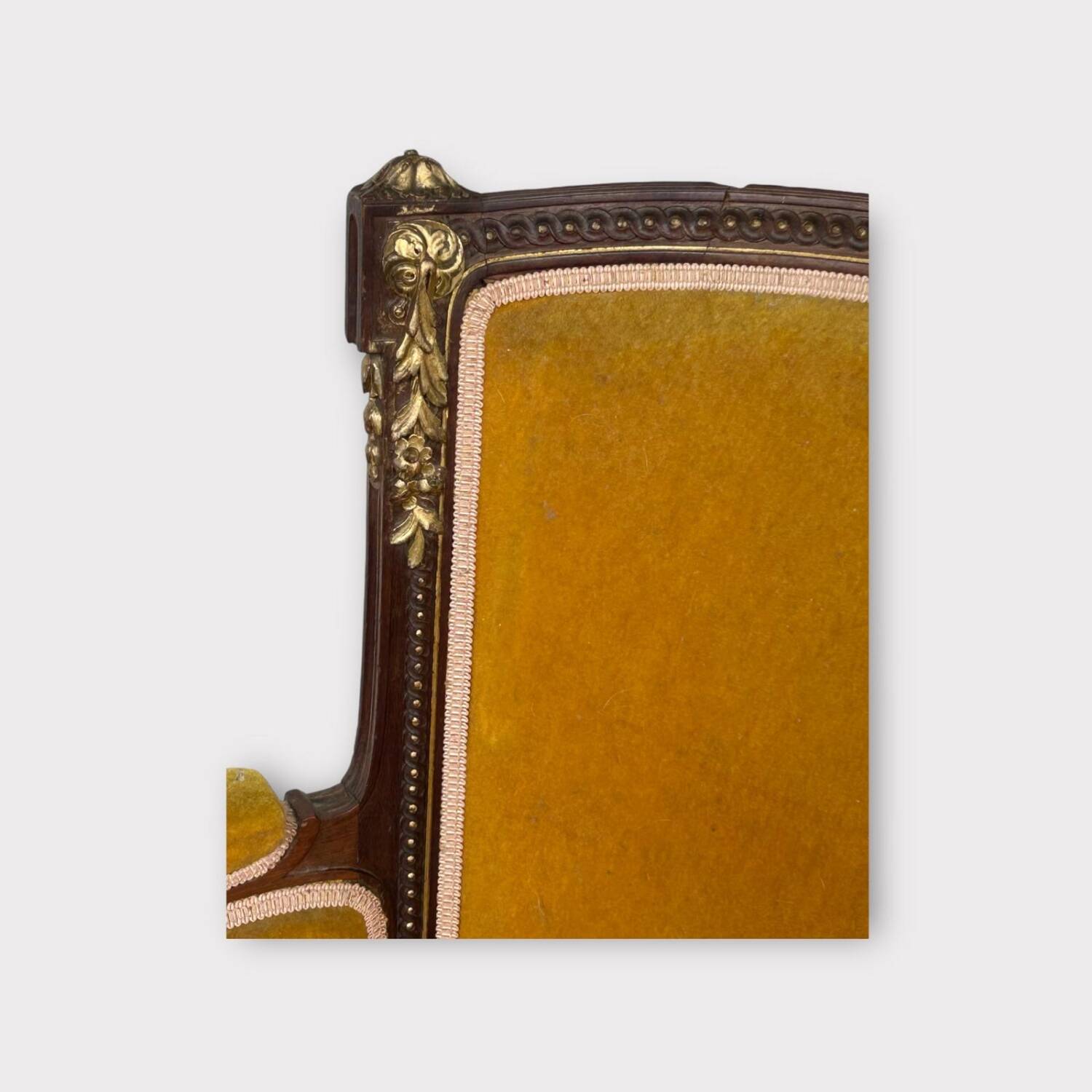 Louis XVI Style Bench - Chaise Longue - Daybed in Mahogany from the Napoleon III Period