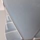 Art deco vase in sky blue and silver ceramics