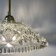 Vintage glass lampshade pendant light - tableware collection -