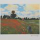 Claude Monet: Poppy Field, signed lithograph