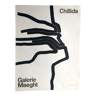 Original lithograph poster by Eduardo CHILLIDA, Maeght Gallery, 1964