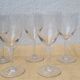 5 chiseled glass stems 1950