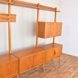 Mid-Century Teak Wall Unit by Kjell Riise for Rival Brodrene Jatogs, 1960s,