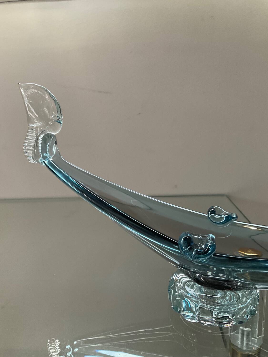 Vintage Murano gondola glass paste pocket emptier