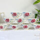 Vintage tea set in Sarreguemines flowered earthenware, "Troyes" model