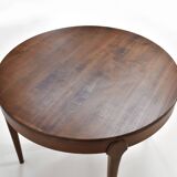 Vintage round Scandinavian table from the 60s, teak legs.