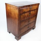 Empire chest of drawers with four drawers of mahogany, 1840s