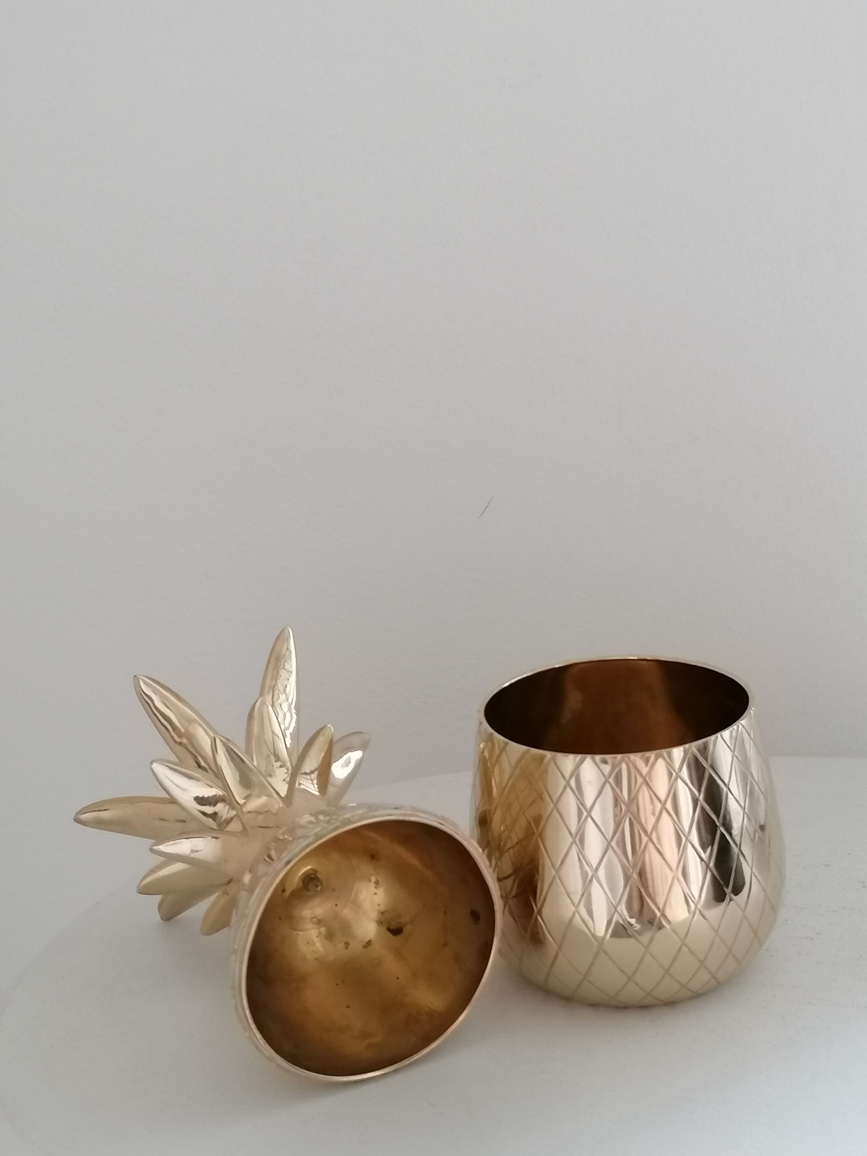 Pineapple brass box