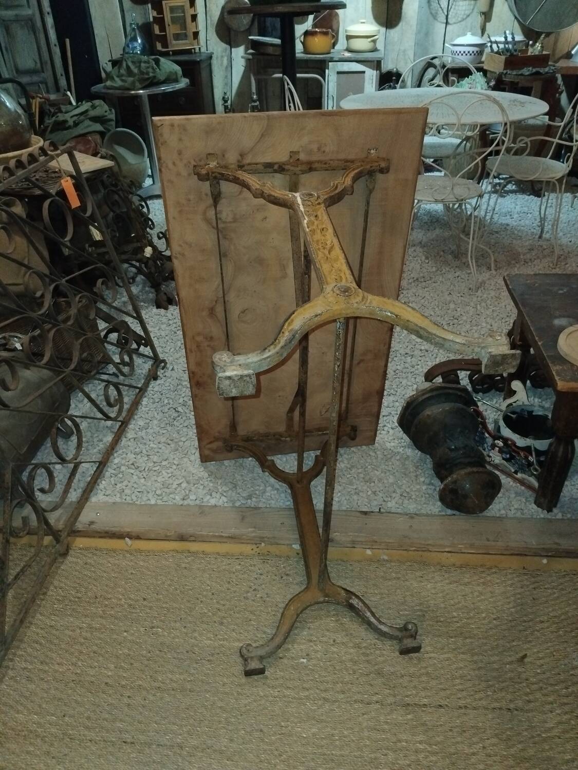 Table de bistrot plateau ormeaux