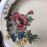 Compotier ancien villeroy et boch mettlach 1584 décor floral
