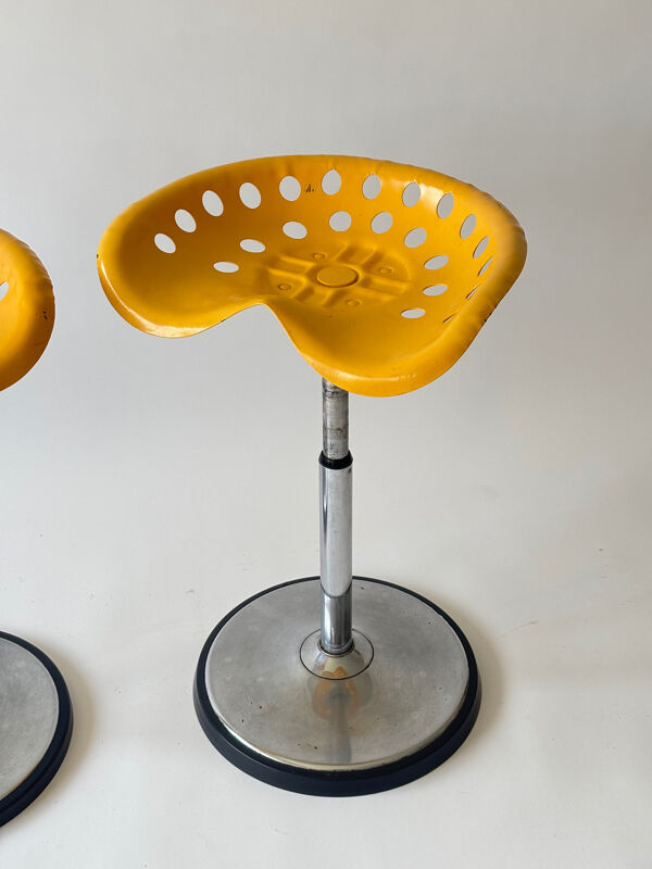 Tabourets Faucheuse par Étienne Fermigier pour Mirima 1970