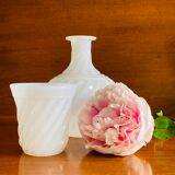 Carafe de nuit cristal opalin Vallerysthal