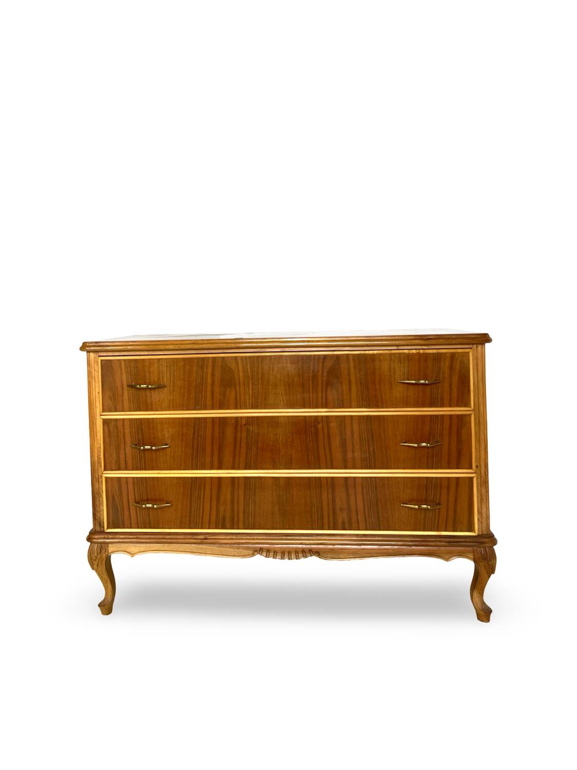 Commode italienne en noyer du milieu du siècle, années 1960.