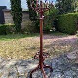 mahogany parrot coat rack
