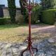 porte manteau perroquet en acajou