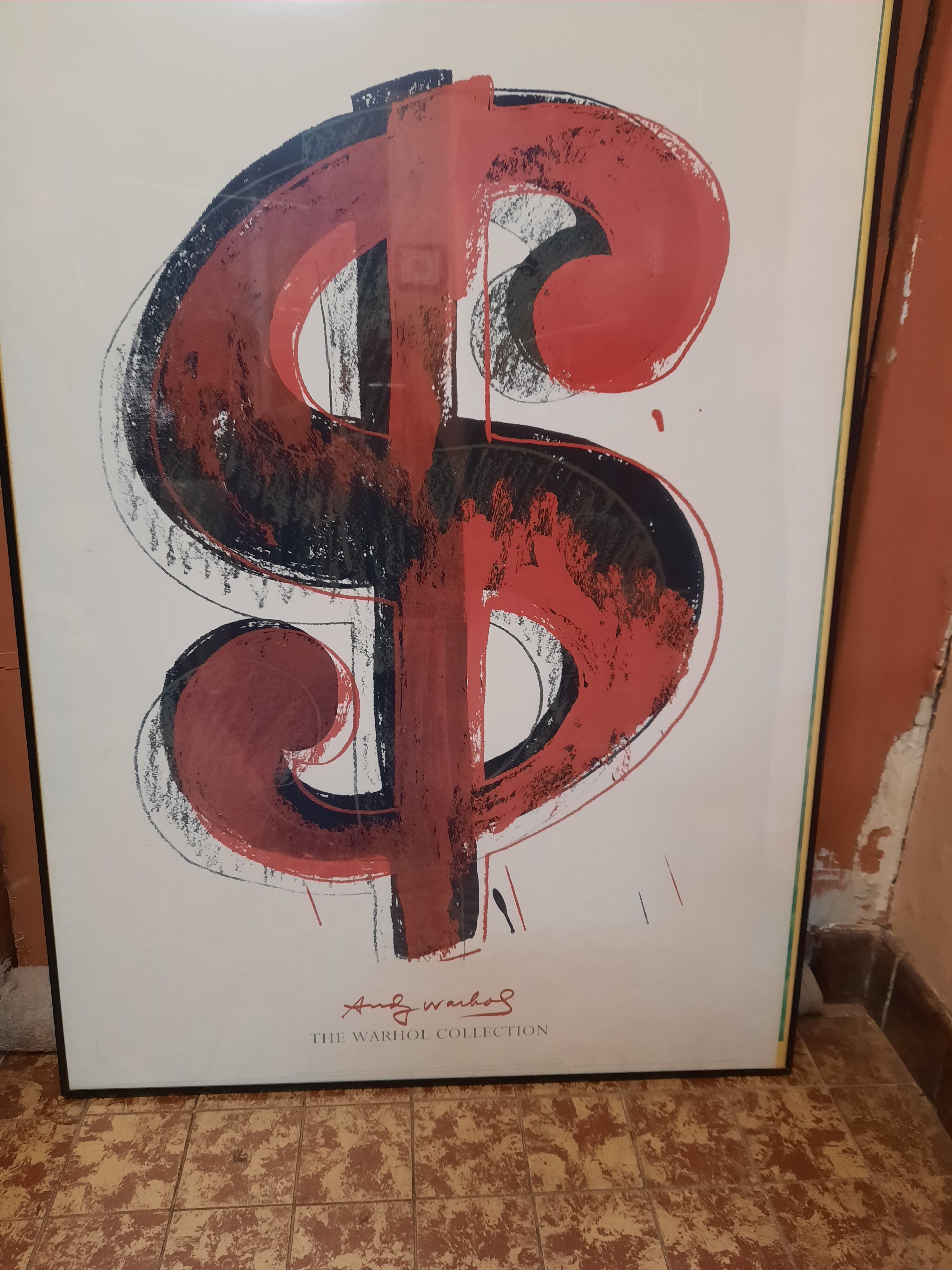 Vintage poster Dollar Sign by Andy Warhol