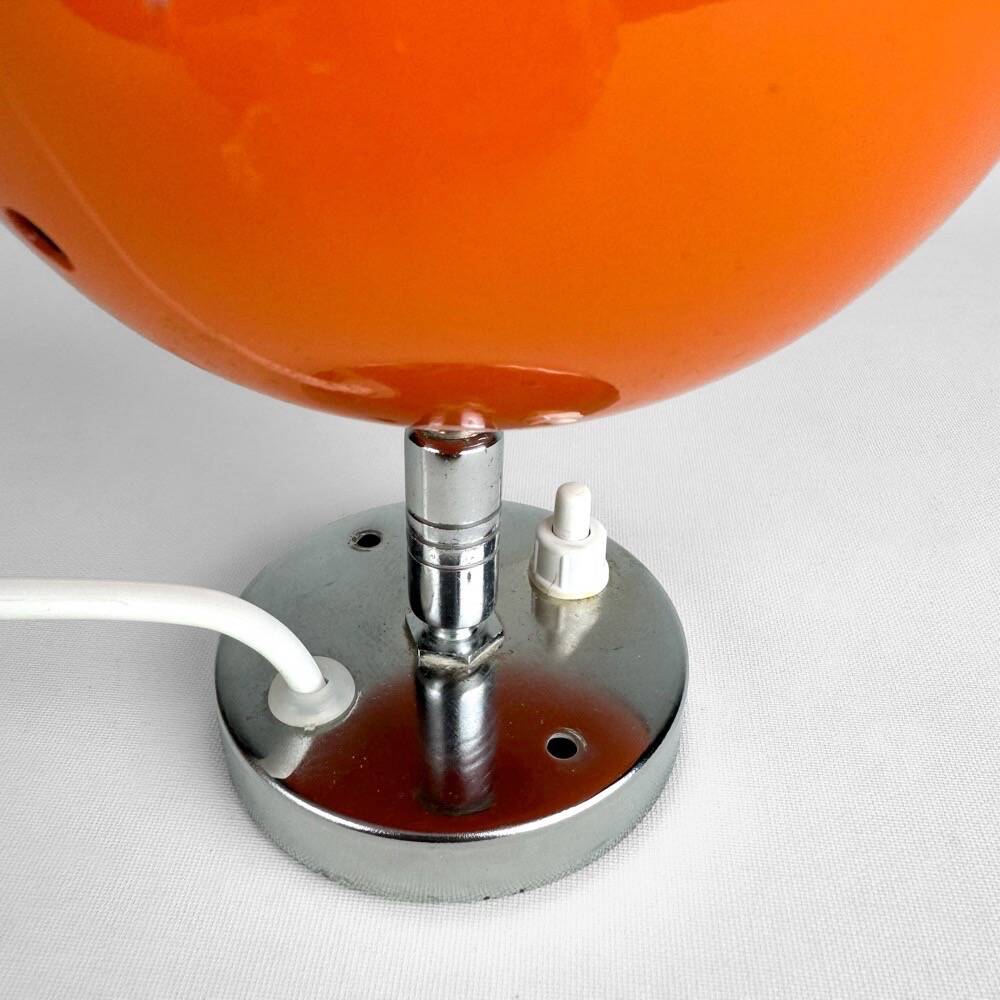 Pair of 70s orange Eyeball wall lights