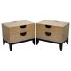Cloud bedside tables by J Robert Scott with 14-carat gold veneer.