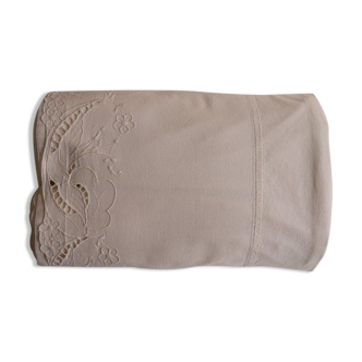 Drap broderie hirondelle, colori  rose"nude"