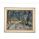 Swedish Oil on Canvas – “Forest” by Eyvind Olesen – Dated 1957