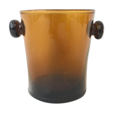 Blown glass ice bucket