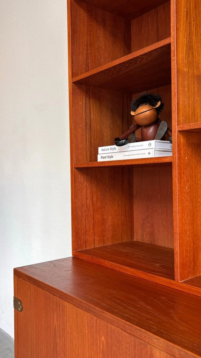 Vintage bookcase - wall cabinet teak Peter Løvig