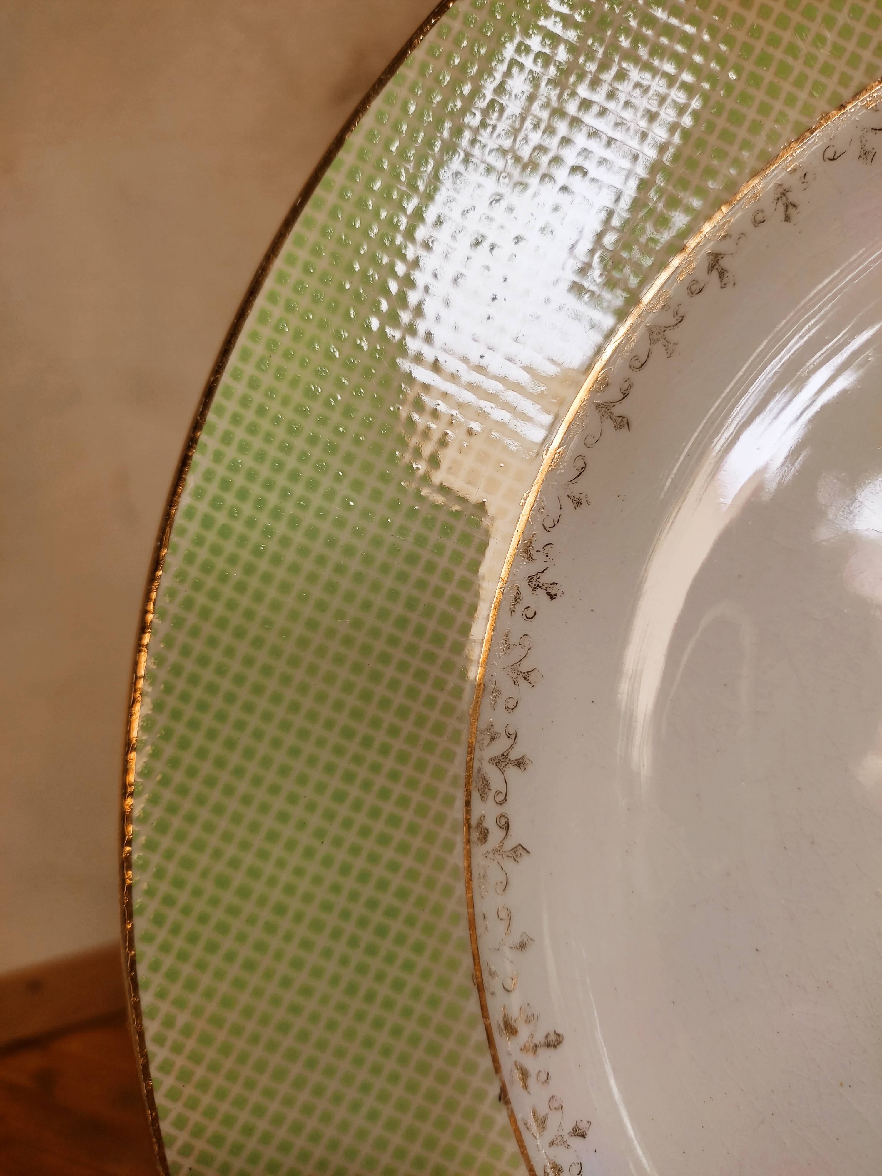 Set of 7 plates in earthenware L'Amandinoise