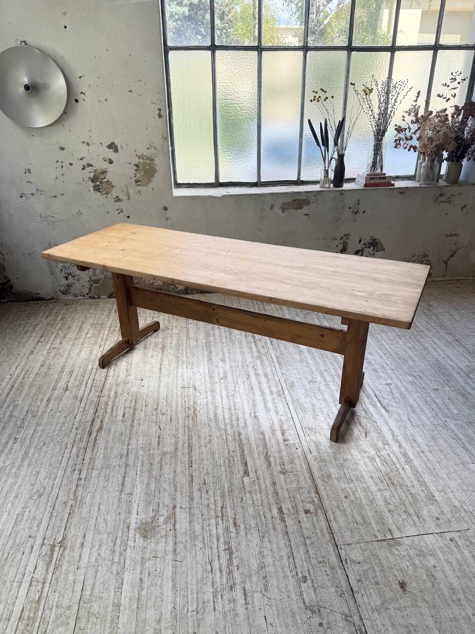 Perriand mountain furniture pine dining table