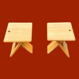 Pair of folding stools by Adrian Reed