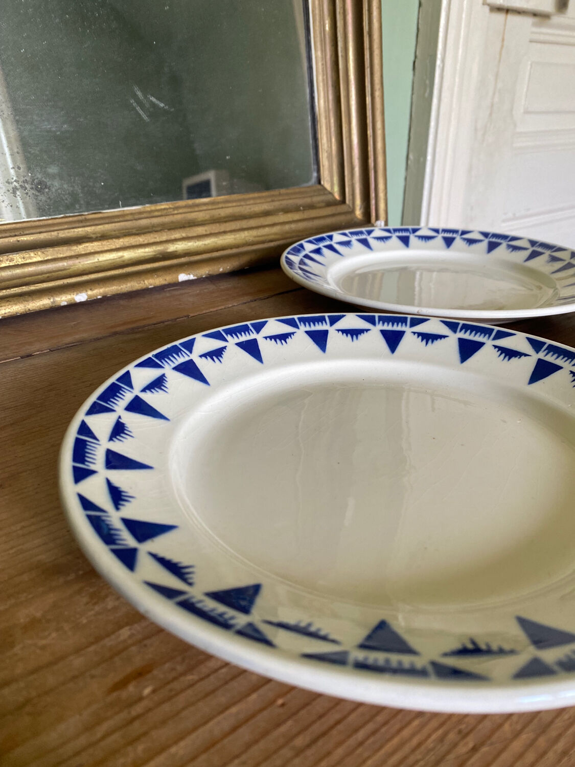 4 flat plates old Gaston Badonviller