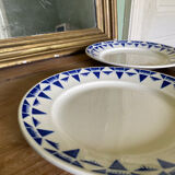 4 flat plates old Gaston Badonviller